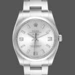 Rolex Oyster Perpetual Air-King 114200 Silver Arabic Dial 34mm Unisex Replica watch