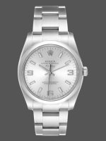 Rolex Oyster Perpetual Air-King 114200 Silver Arabic Dial 34mm Unisex Replica watch