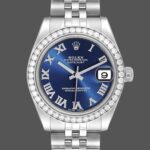 Rolex Datejust 178384 Stainless Steel Blue Roman Dial 31MM Lady Replica Watch