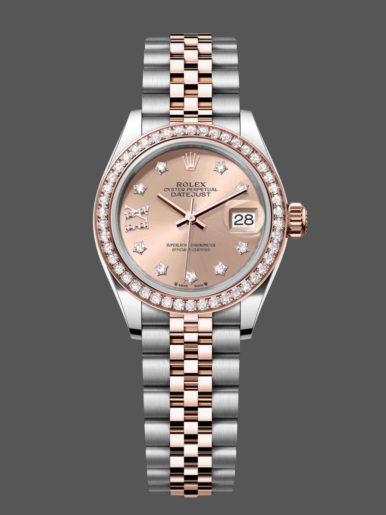 C73BB0BC-7037-8CD9-28B5-6739B925EBF4 Rolex Datejust 28 Oystersteel and Everose Gold m279381rbr 0027 Women's Watch - Image 1