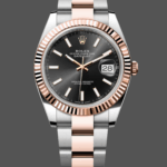 Rolex Datejust 41 Everose Gold Black Dial Oyster Bracelet 126331