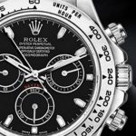 Rolex Daytona 116519 Black Leather strap Black Dial 40mm Mens Replica Watch - Image 5