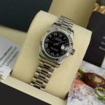 Rolex Datejust 179179 Black Roman Numeral Dial Fluted Bezel 26MM Lady Replica Watch - Image 3