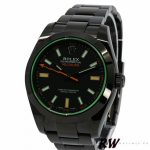 Rolex Milgauss 116400GV Green Crystal Stainless Steel/PVD Black Dial 40MM Mens Replica Watch - Image 2