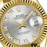Rolex Datejust 279178 Silver Roman Dial Fluted Bezel 28mm Lady Replica Watch - Image 2