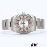 Rolex Oyster Perpetual Air-King 114234 Silver Orange Arabic Dial 34mm Unisex Replica Watch - Image 3