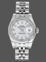 Rolex Datejust 179174 White Index Dial Fluted Bezel 26MM Lady Replica Watch