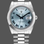 Rolex Day-Date 218206 Ice Blue Dial Platinum 41MM Mens Replica Watch
