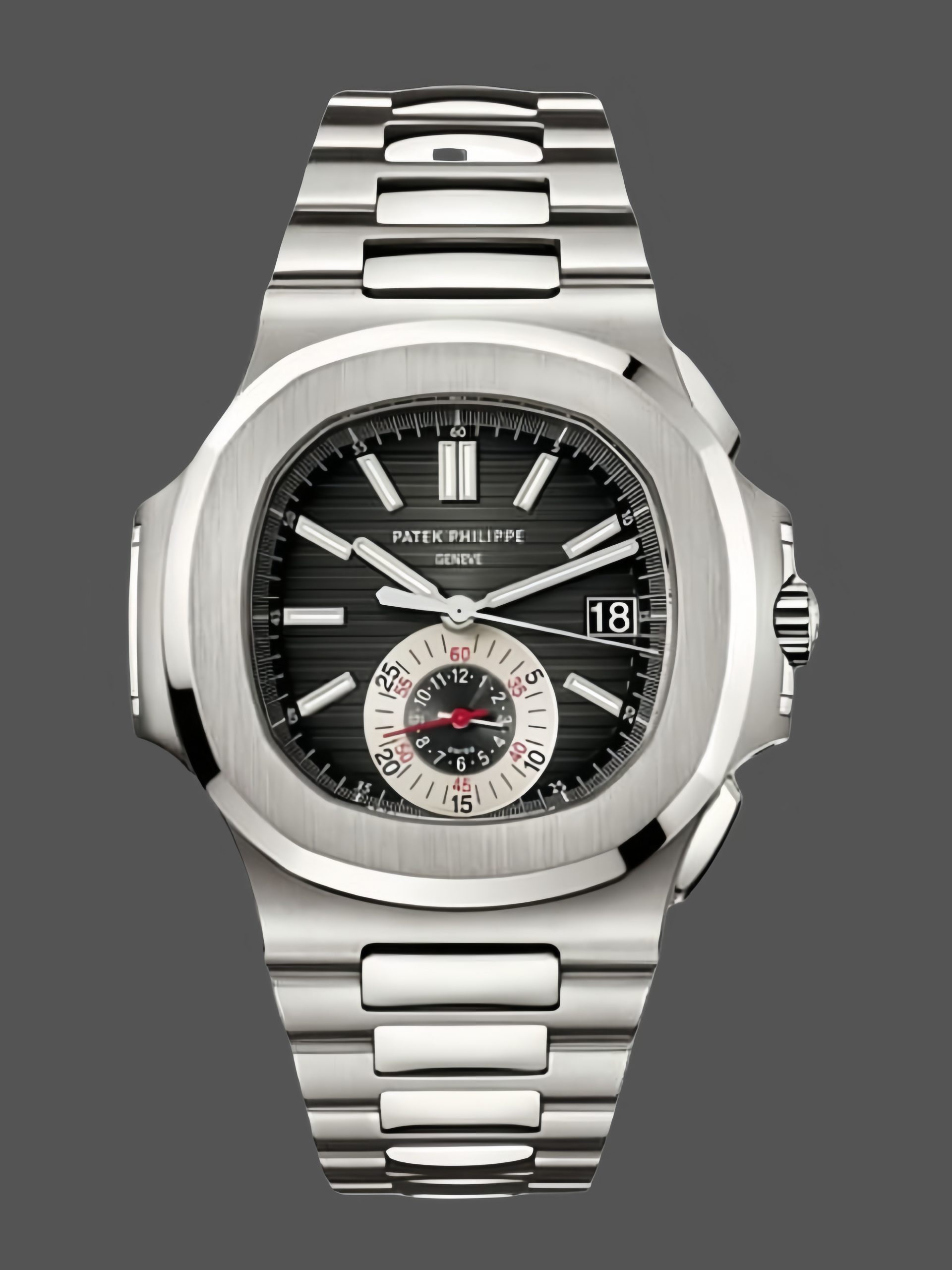 CA776CDD-1904-D1D5-A3AF-7EF8C332B74F Patek Philippe Nautilus Chronograph Stainless Steel Black Dial 5980 1A 014 - Image 1