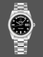 Rolex Day-Date 118209 Black dial 36mm Unisex Replica Watch