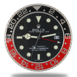 Rolex GMT Master Black & Red Wall Clock