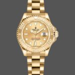 Rolex Yacht-Master 169628 Yellow Gold Champagne Dial 29mm Lady Replica Watch