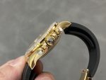 Rolex Cosmograph Daytona 116588 Yellow Gold Black Rubber Strap 40mm Mens Replica Watch - Image 8