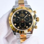 Rolex Cosmograph Daytona 116503 Black Diamond Dial 40MM Mens Replica Watch - Image 3