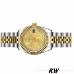 Rolex Datejust 179173 Jubilee Champagne Diamond Dial Fluted Bezel 26MM Lady Replica Watch - Image 3