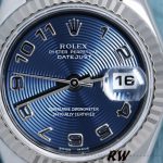 Rolex Datejust 179174 Concentric Circle Blue Dial Fluted Bezel 26MM Lady Replica Watch - Image 5