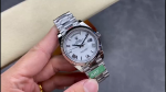 Rolex Day-Date 228239 White Roman Dial Fluted Bezel 40mm Mens Replica Watch - Image 2