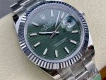 Rolex Datejust 126334 0029 Fluted Bezel Green Motif Dial 41MM Mens Replica Watch - Image 4