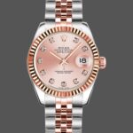Rolex Datejust 179171 Pink Diamond Dial Fluted Bezel 26MM Lady Replica Watch