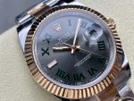 Rolex Datejust 41 Steel and Everose Gold Wimbledon Dial Oster Band m126331 0015 - Image 4