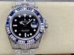 Rolex GMT Master AMG 126710BLRO 40mm With Dual Time Black Dial Diamond Watch - Image 3