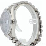 Rolex Day-Date 118389 White Gold Silver Dial 36MM Unisex Replica Watch - Image 5