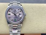 Rolex Day Date 118346 Rhodium Grey Dial 36mm Unisex Replica Watch - Image 3