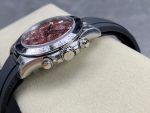 Rolex Cosmograph Daytona 40MM White Gold Rare Rubellite Dial 116509 Rubber Strap - Image 8