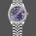 Rolex Datejust 31mm Stainless Steel 278384RBR 0030 Aubergine VI Jubilee Women's Watch