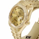 Rolex Day Date 118348 Champagne diamond Dial Yellow Gold 36mm Unisex Replica Watch - Image 3