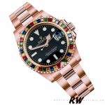 Rolex Yacht-Master 116695 Everose Gold Black Dial 40MM Mens Replica Watch - Image 3