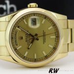 Rolex Day-Date 118208 Champagne Dial 36mm Unisex Replica Watch - Image 4