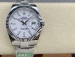 Rolex Datejust 41 Stainless Steel And White Gold White Dial M126334 0009 Men's Watch - Image 3