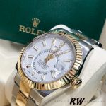 Rolex Sky-Dweller 326933 Stainless Steel White Dial 42MM Mens Replica Watch - Image 3