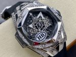 418.NX.1107.RX.1604.MXM20 Hublot Big Bang Sang Bleu II Titanium Pave - Image 4