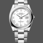 Rolex Datejust m126200 0008 White Roman Dial Stainless Steel 36MM Unisex Replica Watch