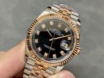Rolex Datejust 36 Everose Gold Black Diamond Dial M126231 0019 Women's Watch - Image 5