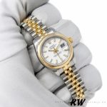 Rolex Datejust 179163 White Index Dial Domed Dezel 26MM Lady Replica Watch - Image 2