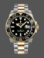 Rolex GMT-Master II 116713LN stainless steel case Black Dial 40mm Mens Replica Watch