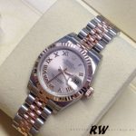 Rolex Datejust 179171 Pink Roman Numeral Dial Fluted Bezel 26MM Lady Replica Watch - Image 2