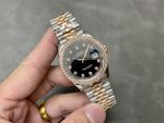Rolex Datejust 36 Steel & Everose Gold Black Dial Diamond Bezel m126281rbr 0007 - Image 6