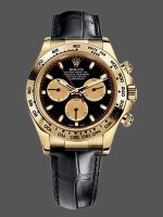 Rolex Cosmograph Daytona 116518 Black And Champagne Dial 40mm Mens Replica Watch