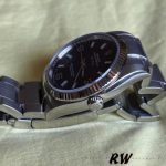 Rolex Oyster Perpetual Air-King 114234 Blue Dial fluted white gold bezel 34mm Unisex replica watch - Image 3