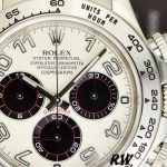 Rolex Daytona 116519 Panda Dial Chocolate Leather Strap 40mm Mens Replica Watch - Image 4