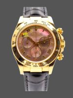 Rolex Daytona 116518 Black MOP Roman Dial 40mm Mens Replica Watch
