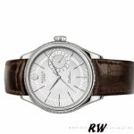 Rolex Cellini Date 50519 Brown Leather Silver Dial 39mm Mens Replica Watch - Image 4