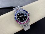 Rolex GMT Master AMG 126710BLRO 40mm With Dual Time & Sapphire Mirror Diamond Watch - Image 6