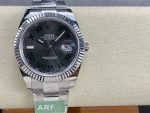 Rolex Datejust m126334 0021 Fluted Bezel Grey Wimbledon Dial 41MM Mens Replica Watch - Image 3