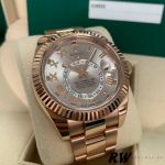 Rolex Sky-Dweller 326935 Sundust Roman Numeral Dial 42mm Mens Replica Watch - Image 3