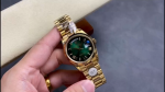 Rolex Day Date 36mm Fluted Bezel Green Ombre Dial President Bracelet m128238 0118 - Image 2